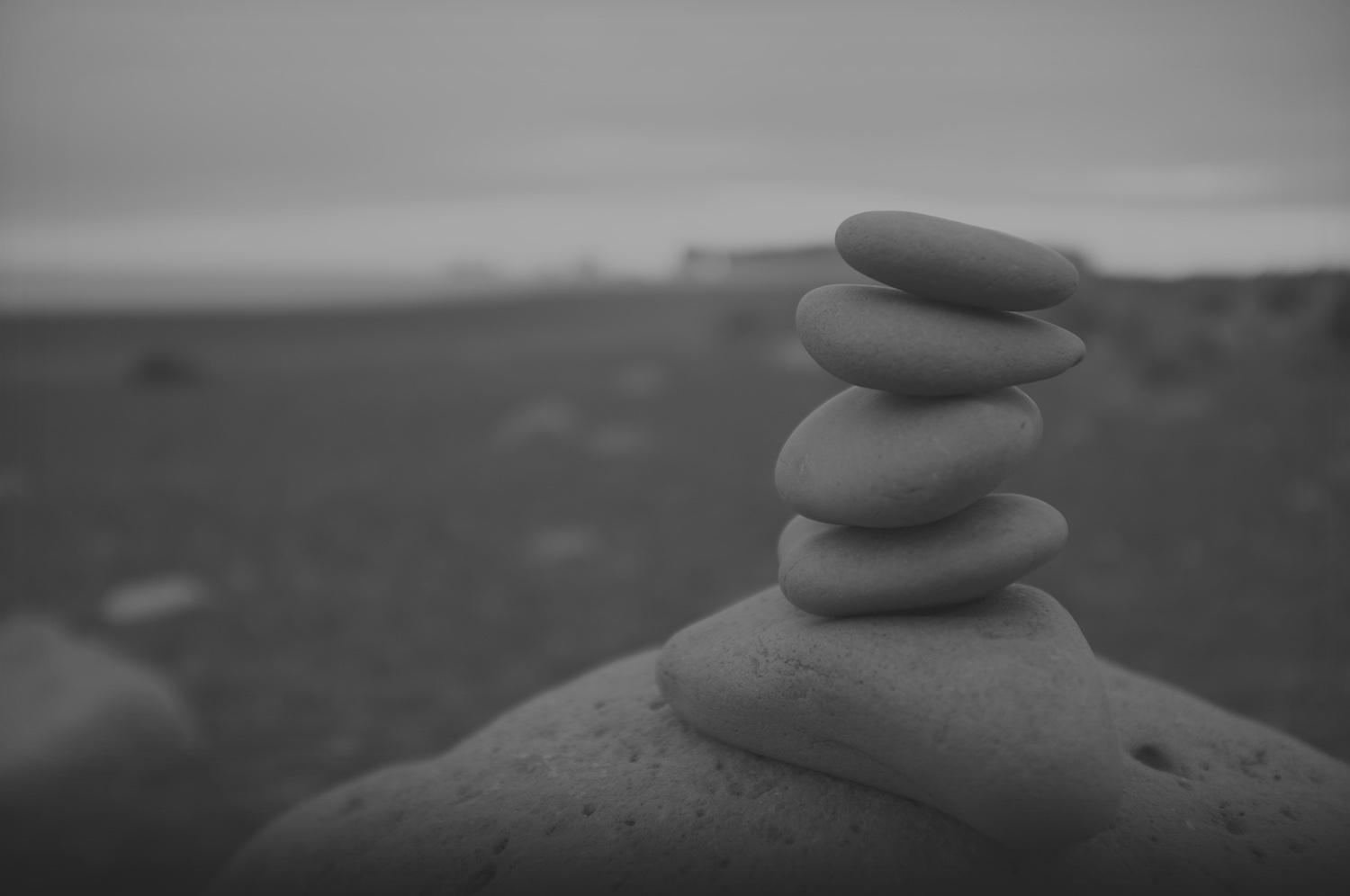 Balanced stones — deliberate craft